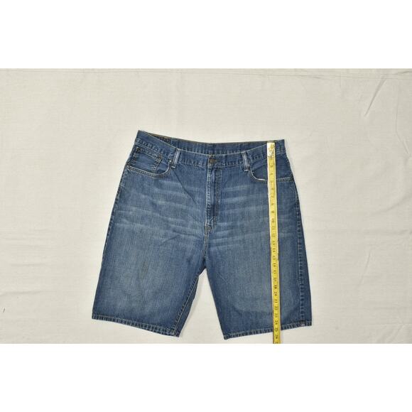 Men's Levi's 569 Loose Straight Denim Jean Shorts Regular Size 40 Blue Cotton - Picture 2 of 8